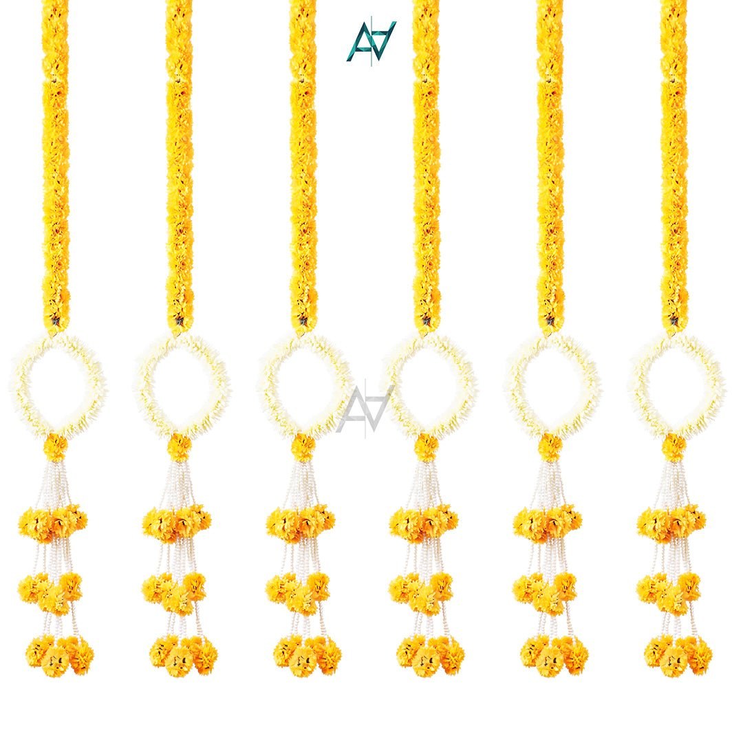 Gota Floral Garlands – Mehndi & Wedding | Belinda Store - view 5