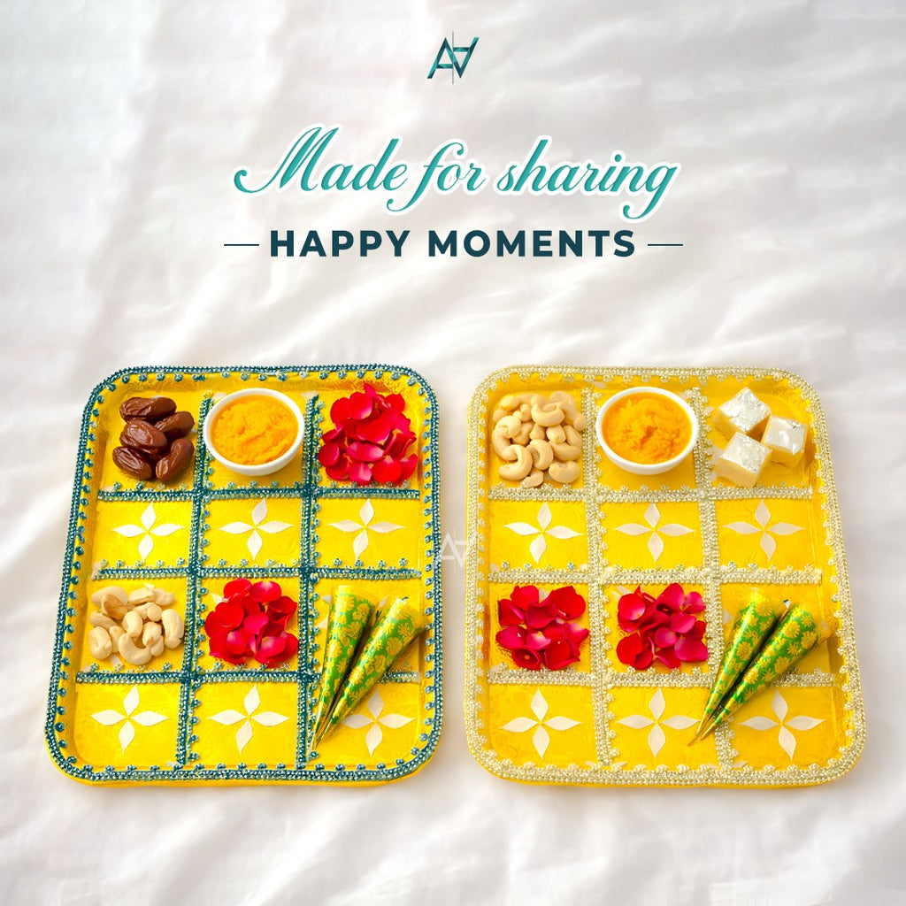 Mehndi Decorated Trays – Shendi & Gifts | Belinda Store - view 3