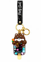 Party Girls Chocolate Cat Keychain