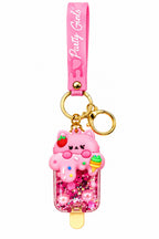 Party Girls Glitter Kitty Keychain