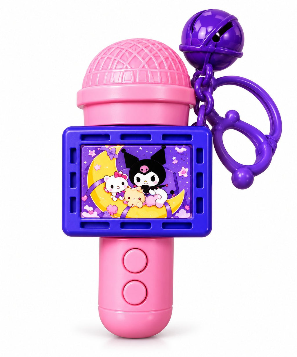 Pastel Kawaii Karaoke Microphone Keychain