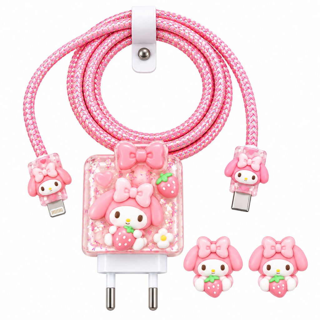 Pastel Pink Kawaii Charging Set