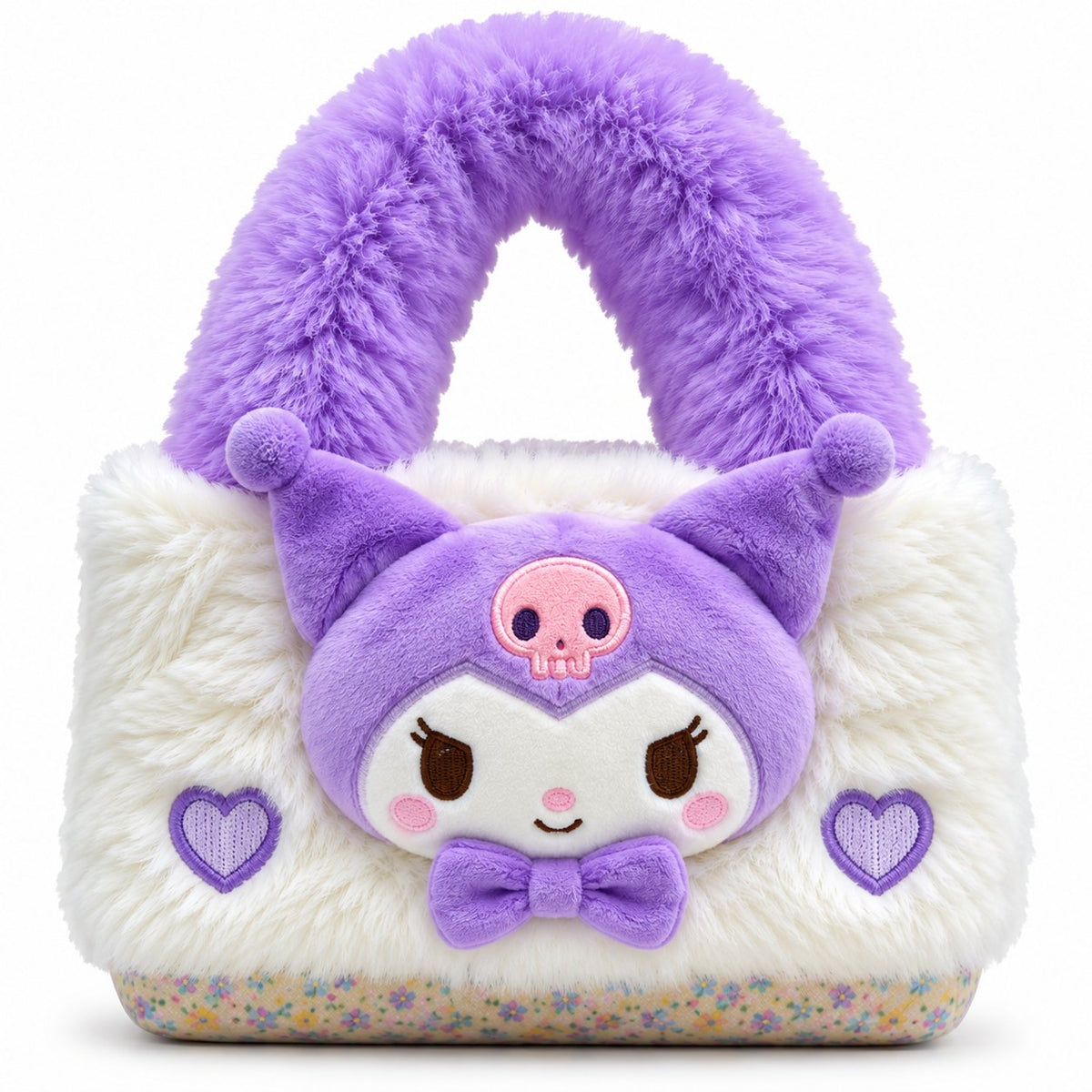 Pastel Purple Plush Character Handbag