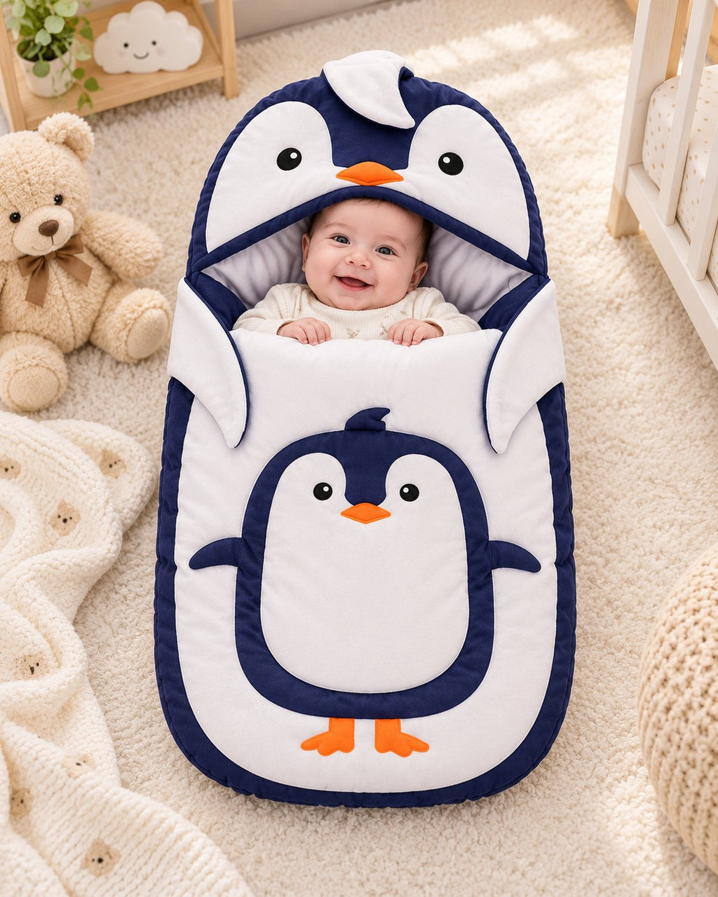 Penguin Baby Sleeping Bag Navy Blue – Belinda Store Pakistan