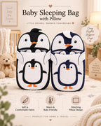 Penguin Baby Sleeping Bag With Pillow – Belinda Store Pakistan