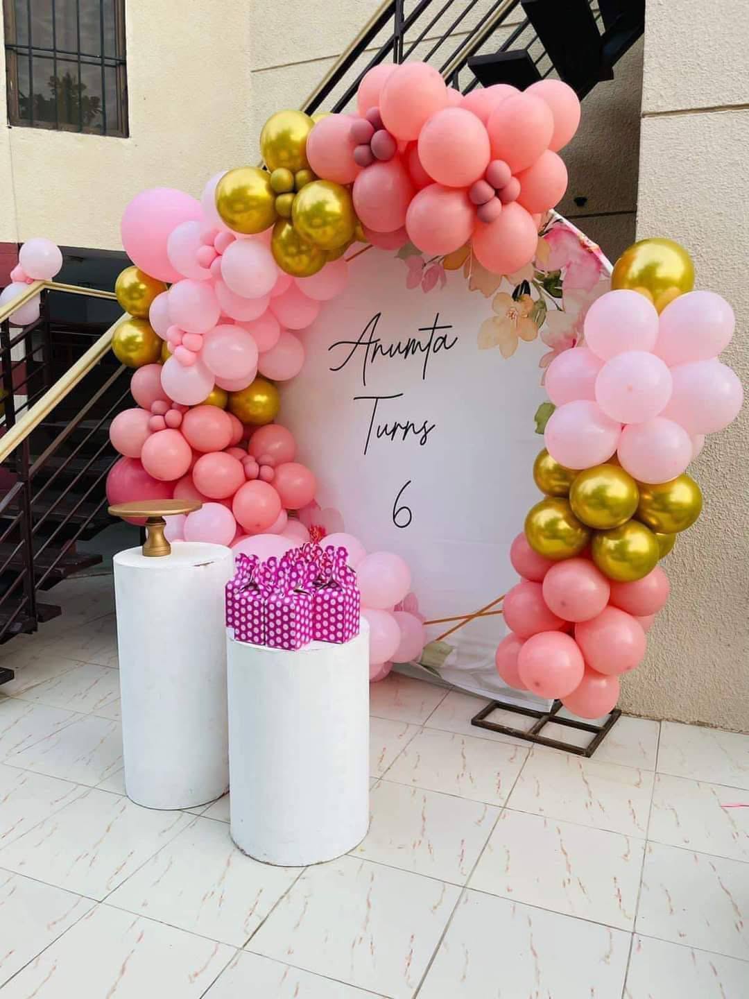 Pink Birthday Theme Decor