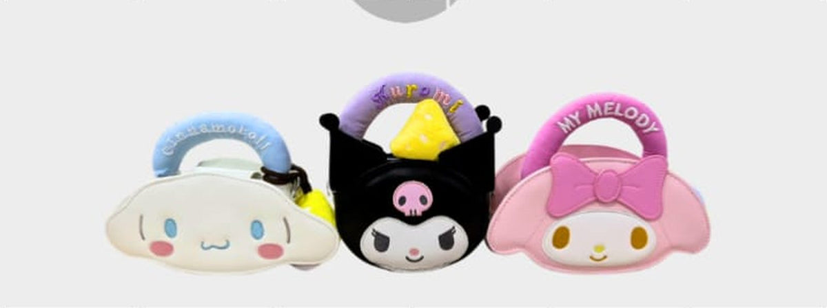 Plush Character Handbag for Girls – Cinnamoroll, Kuromi & My Melody – Belinda Store