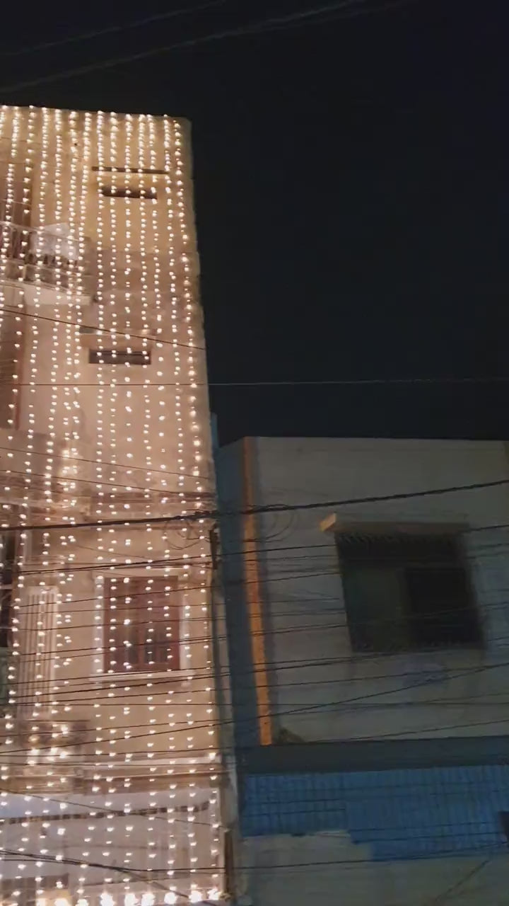 Wedding house fairy light decoration Karachi video