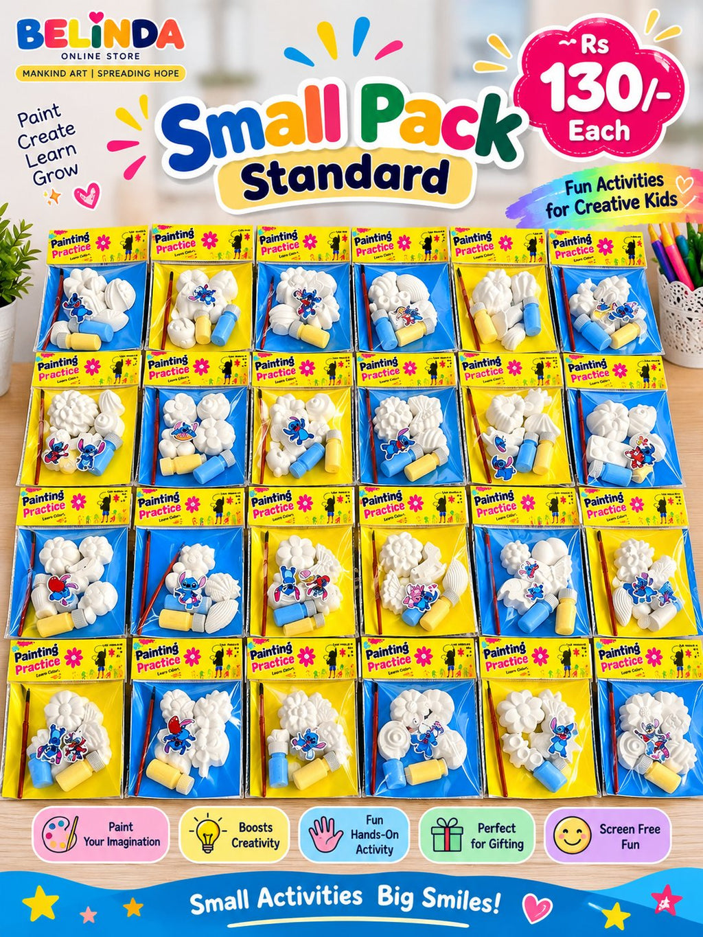 Ceramic Painting Large Standard Pack - Paint Your Own Kit | Belinda Store - view 5
