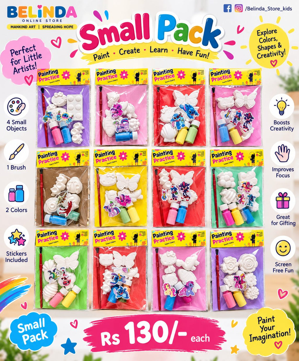 Ceramic Painting Large Standard Pack - Paint Your Own Kit | Belinda Store - view 9