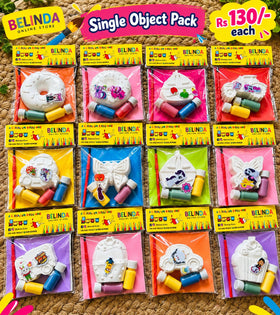 Single object ceramic painting pack for kids