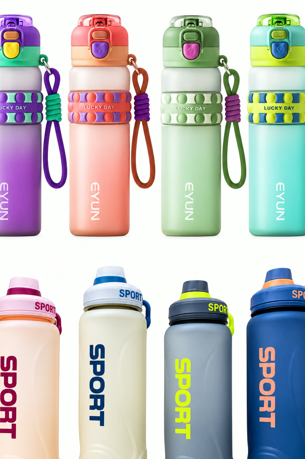 SPORT Pastel Water Bottle | Soft-Color Sports Sipp - alternate view 4
