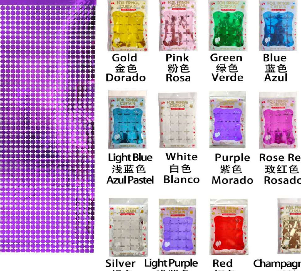 Square Foil Backdrop Curtain - alternate view 3