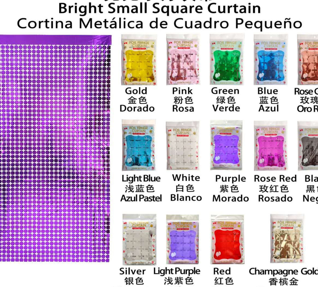 Square Foil Backdrop Curtain - alternate view 4