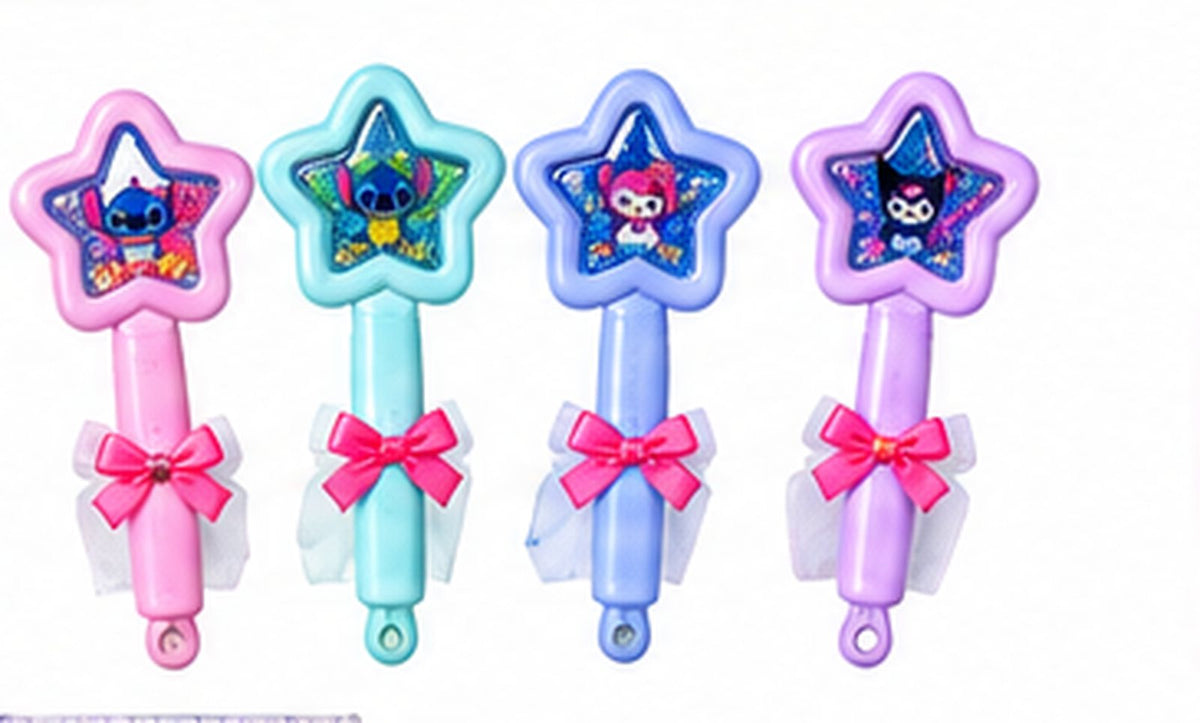 Star Glitter Hairbrush for Kids – Cute Character Detangling Brush – Belinda Store