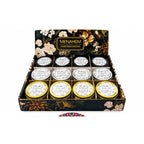 Tin Candles Black Gold Box – 12 Pcs