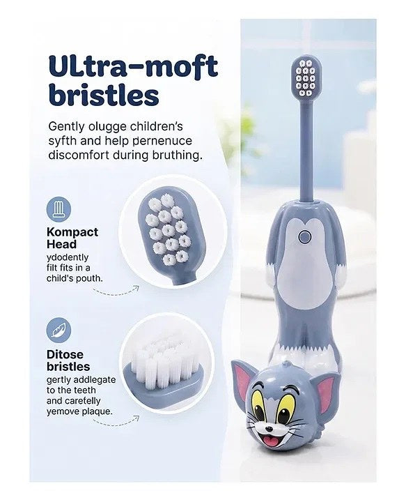 ultra soft bristles compact head kids toothbrush