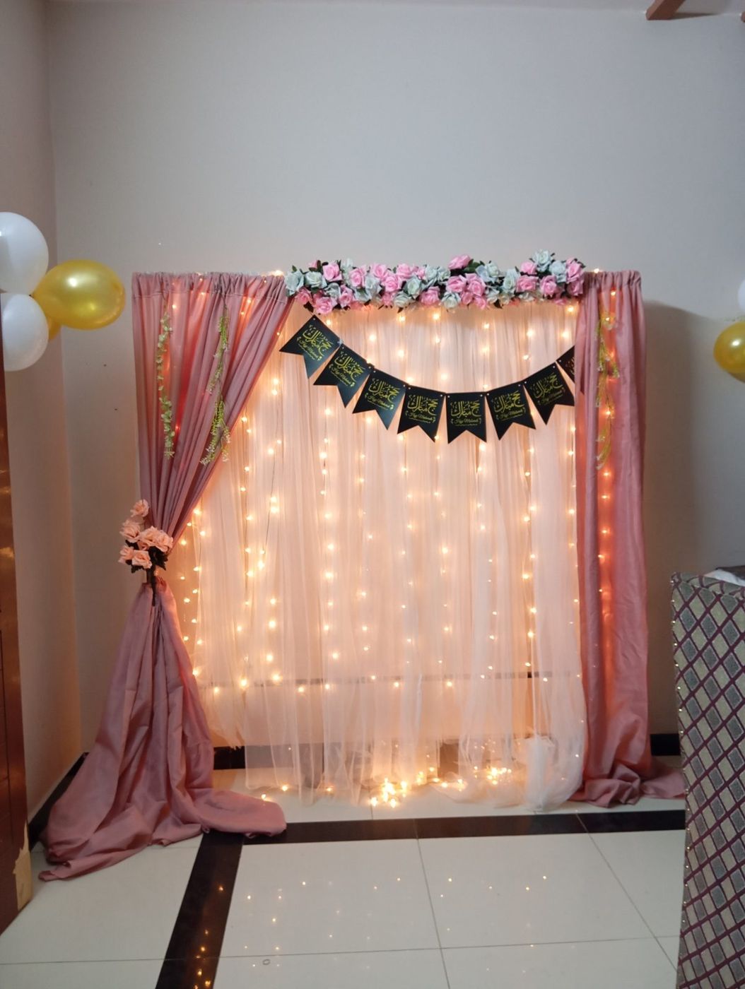 Umrah Mubarak decoration Karachi welcome home – photo 1