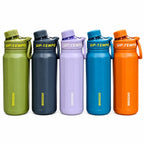 Up-Tempo Stainless Steel Sports Bottle with Handle Lid