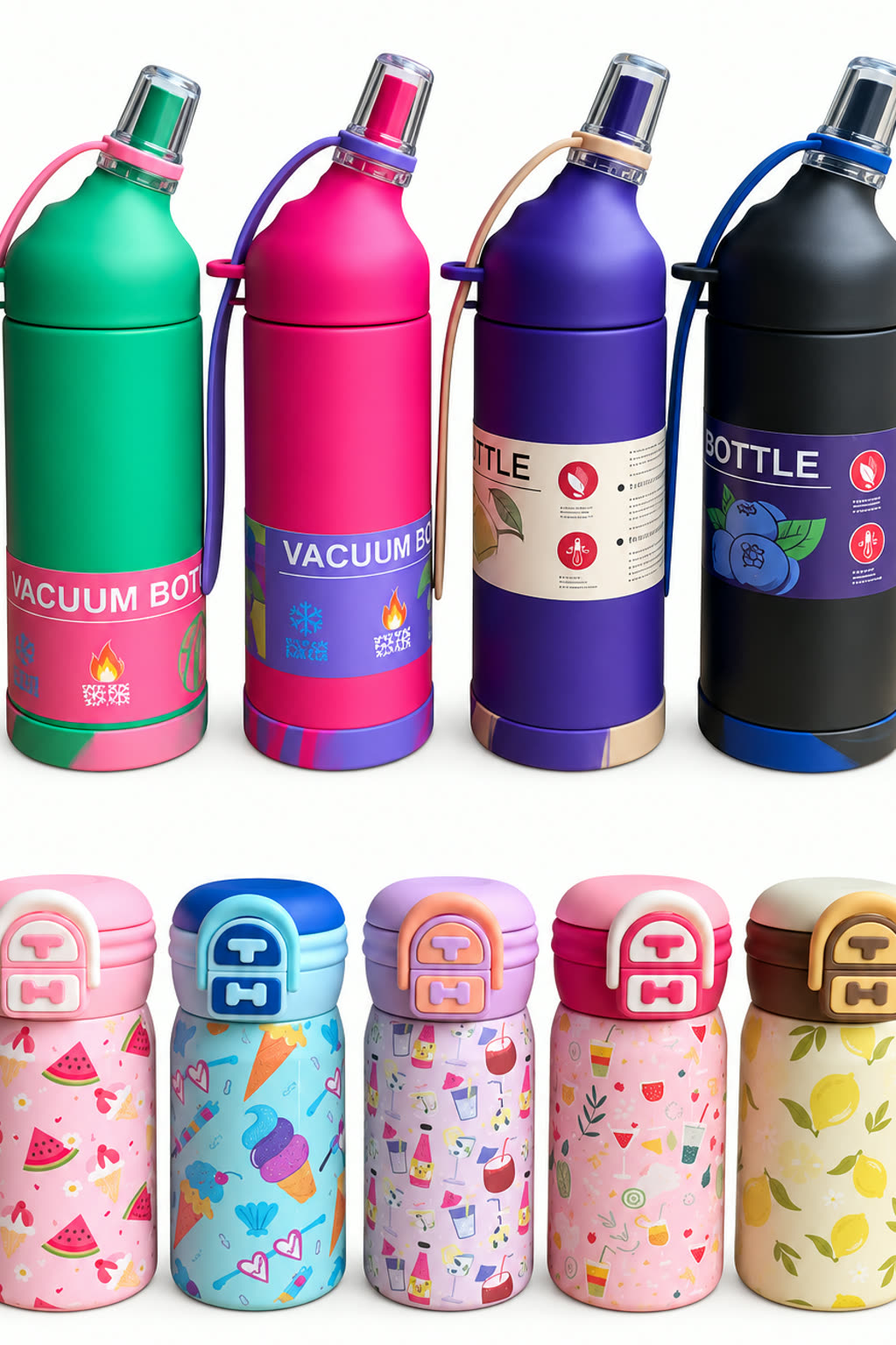 VACUUM Insulated Bottle | Colorful Thermal Sipper  - alternate view 2