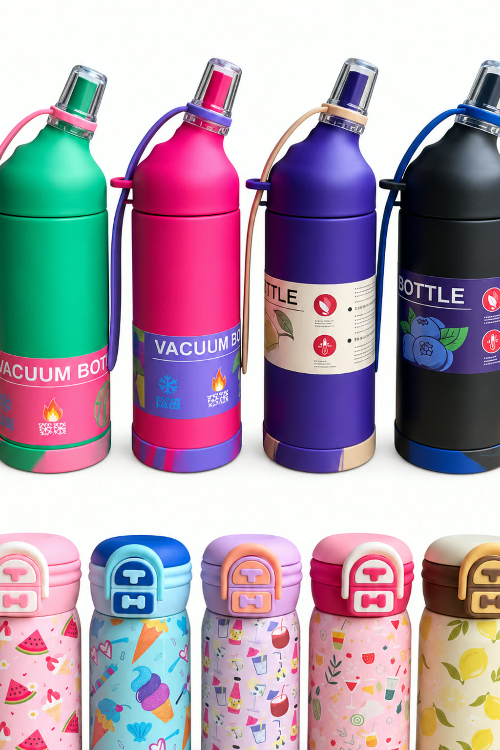 VACUUM Insulated Bottle | Colorful Thermal Sipper  - alternate view 4