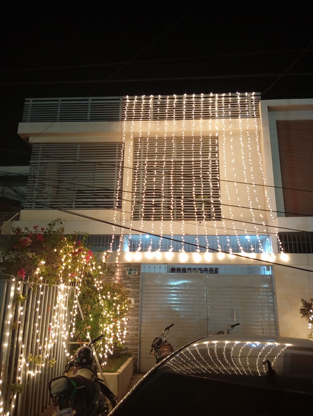 Wedding house lighting front elevation fairy lights Karachi – photo 1