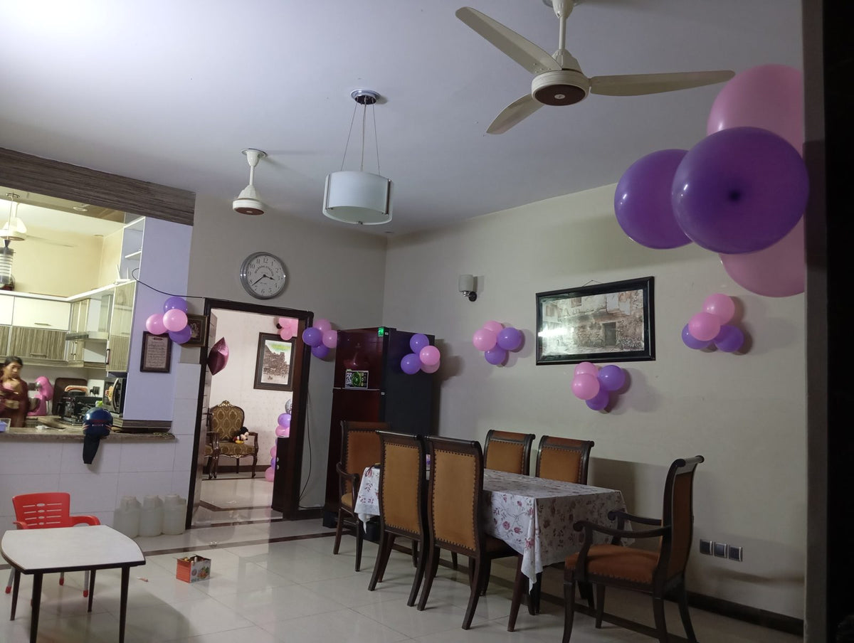 Welcome Baby Girl Room Decor – Pink & Lilac Balloon Pillars with Custom Name Letters